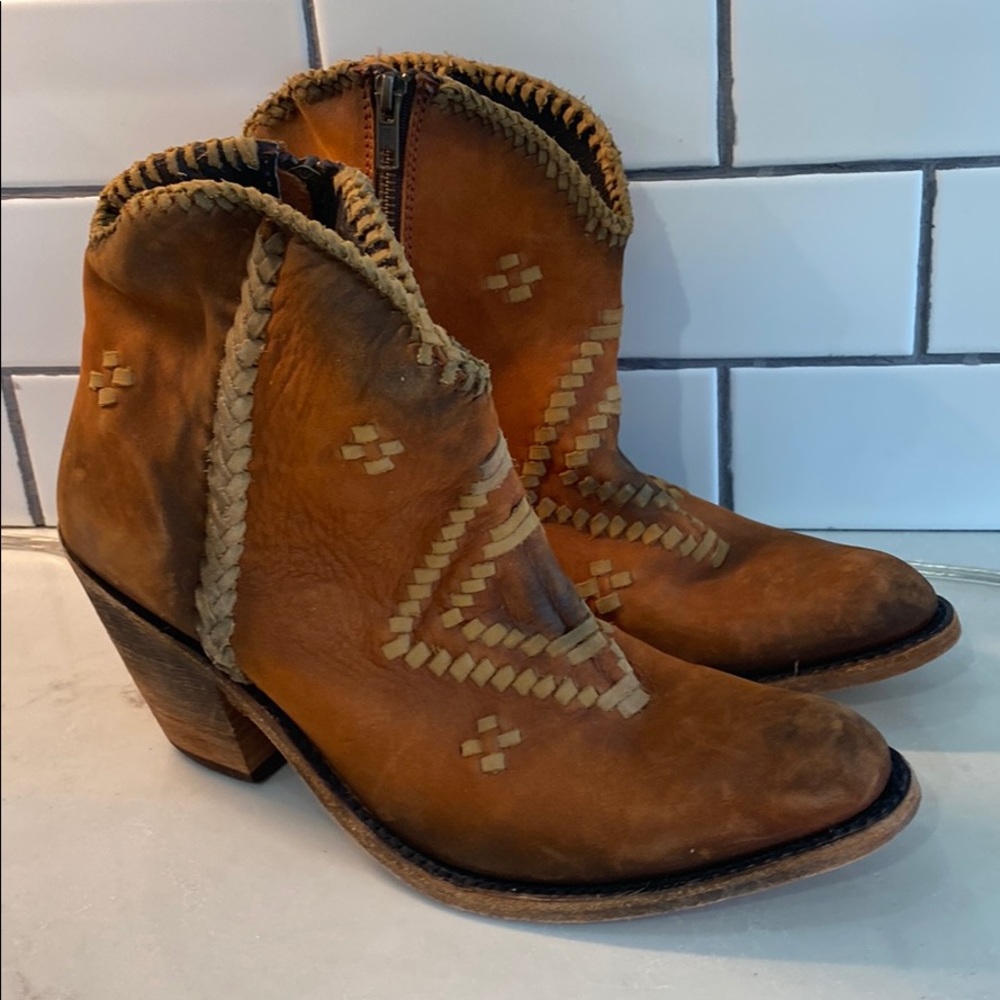 Liberty Black Aztec Booties
